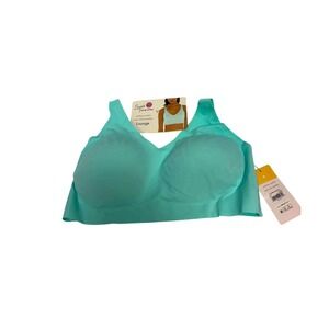 Secret Treasures Lounge Bra Womens Medium Blue Wirefree Seamless Bonded Comfort